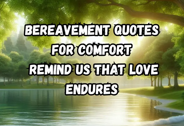 125+ Powerful Bereavement Quotes to Bring Peace and Strength