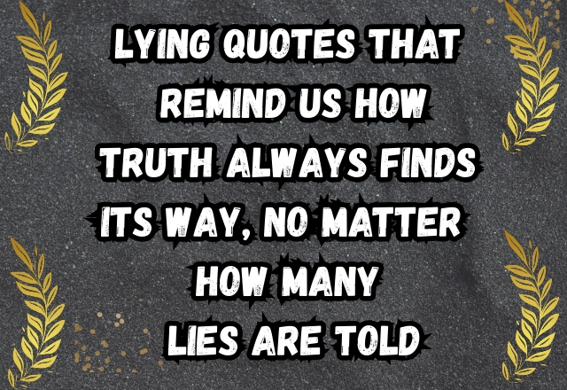 Lying Quotes